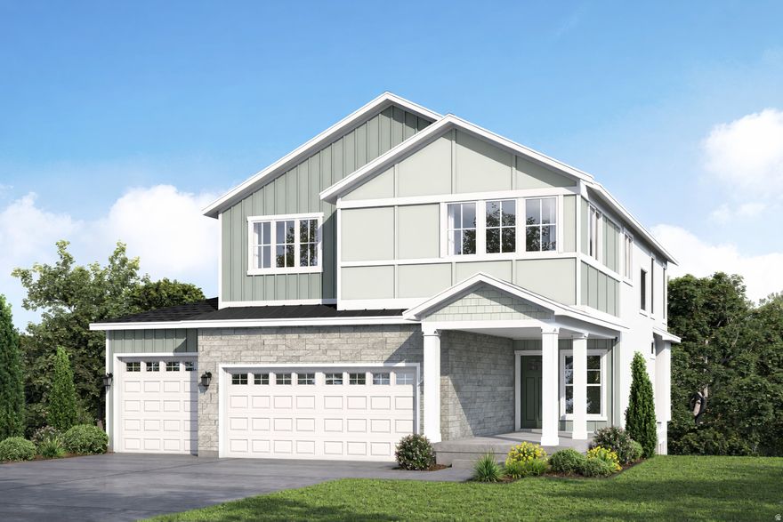 NEW HOME! UNDER CONSTRUCTION! *$10,000 PREFERRED LENDER INCENTIVE*  2 Story, 5 Bedroom home with walkout basement and 3 car garage! Currently being built, home finishes can still be picked out by buyer in our design center. It is a 3,314 square foot two-story floor plan that maximizes space and livability.  A large, covered porch leads to a bright front door and entry with a coat closet. Rounding the corner opens to a functional mud area off the garage entry door, with a convenient main floor powder room adjacent.  The hallway passes the wide stairwell into an open concept large kitchen with boomerang island, dining and great room areas. Upstairs, the second floor has all of the bedrooms-the master, and 4 other bedrooms. Included in the spacious master suite is the beautiful master bath that has entry to a large walk-in closet, vanity (double is optional), huge walk in shower, and separate toilet room. The other bedrooms are big and have good-sized closets with upper shelving for storage. They can be used as bedrooms, office, or even playroom. Also on the second level are two large storage closets and another full bath. The unfinished basement offers lots of room for growth with a possible large future family room, a future bedroom, future full bathroom, and more storage. *PHOTOS ARE OF SIMILAR FINISHED KATALLA BUT WE ARE UNDER CONSTRUCTION*