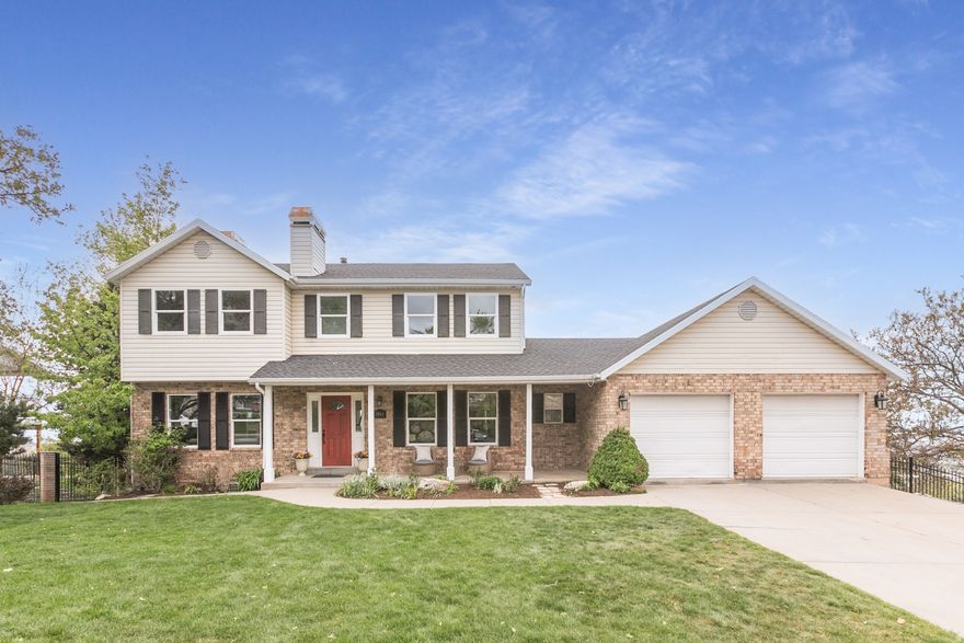 Enjoy sunset views every night from your covered deck, fire pit or poolside.  This half-acre view lot has mature trees and a play area for kids.   The east bench of Bountiful offers close proximity to mountain trails, golf courses and parks.  15 mins to airport and downtown SLC.  If you're looking to ski during the winter, we have 10 different resorts within 60 mins. Come see the updated kitchen and following improvements: Kitchen updated in 2019, New hardwood floors 2026, New roof 2020, Smart B-hyve water wise sprinkler system, Smart energy efficient Lenovo blinds, New windows 2026, New carpet in bedrooms upstairs 2026, New Paint on upper two floors, New refrigerator 2026, Energy efficient pool pump new in 2026, New heater 2024. Call us for a private tour.