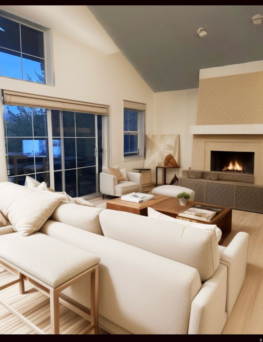 Enjoy single-level living with spectacular mountain and lake views from this beautifully situated The Cove AT Sun Peak/Winter Park condo. Located on a quiet cul-de-sac, this residence offers a rare combination of tranquility, convenience, and scenic beauty.  The spacious two-bedroom, two-bath layout features an inviting great room with a large fireplace and expansive windows framing the stunning views of the lakes and surrounding peaks. Both bedrooms are generously sized and include en suite baths, offering comfort and privacy for owners and guests alike.  Designed for easy living, the open floor plan allows for seamless flow between the living, dining, and kitchen areas-perfect for entertaining or relaxing after a day on the slopes. Step outside to enjoy peaceful surroundings and breathtaking sunsets over the mountains.  Ideally positioned just minutes from shopping, restaurants, Main Street, and world-class skiing at Park City Mountain Resort and Deer Valley, this condo delivers the best of Park City living in one exceptional home.  There is a Tenant with a lease in place through 5/31/2026.