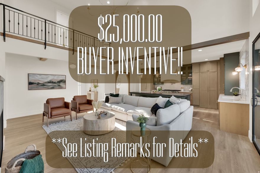 **BACK ON THE MARKET - Buyer's Financing fell through after Financing and Appraisal Deadline**  **$25,000.00 BUYER INCENTIVE!! - Buyer may apply the incentive at their discretion towards an Interest Rate Buydown, Closing Costs, and/or Price Reduction, etc. with a full price offer**  Nestled at the foot of Utah's majestic Wasatch Mountains and situated adjacent to Salem's exclusive, up and coming Three Bridges Resort and Golf Community sits this spectacular luxury residence with breath taking views! Imagine entering the front door into the light and airy open concept space and you won't know what to focus on first...the luxurious chef's kitchen with quartz countertops, top tier appliances, and soft close cabinetry that goes all the way up to your 9' ceilings?! Or the stunning floor to 18' ceiling fireplace in the great room? Or perhaps it's the massive 8' x 12' glass slider that retracts completely to one side and gives way to your awe-inspiring mountain views and indoor/outdoor space?! Whatever it is, this home is a show-stopper, and the impressive finish work and quality of materials doesn't end there. The spacious primary retreat absorbs the entire North side of the main floor and features a large walk-in closet and a well-appointed ensuite bathroom equipped with dual vanity sinks, a euro-glass shower and separate tub! But that's not all...the basement is designed and 100% finished with 9' ceilings, daylight windows (no window wells), a kitchenette, a family room with fireplace, 2 more bedrooms, 1 full bathroom, and a recreation space! Last but not least, be transported away by the uplifting mountain views and the tranquility and peace of the neighborhood yet appreciate its convenient location to many amenities including Costco, Walmart, Cinemark movie theater, schools, freeway access and more.