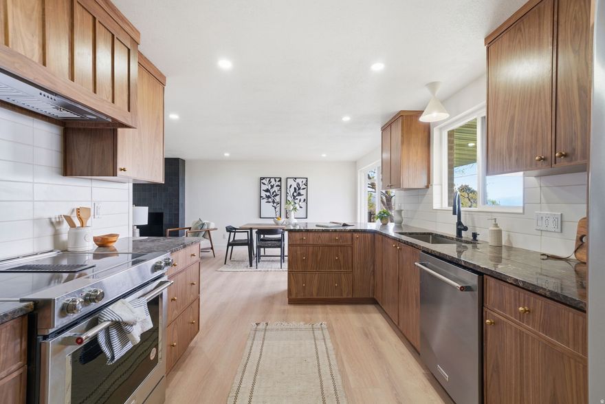 The home you've been looking for is finally on the market- fully renovated and  in an established neighborhood! This beautiful home features an open floor plan on the main level, perfect for families or entertainers! The kitchen has gorgeous wood cabinets, natural stone countertops and a stainless steel appliance package. A main level primary suite provides a large closet and private bathroom with stunning finishes. The lower level has 2 additional bedrooms, a large living area, spacious storage closet (or the perfect playroom) and wet bar as well as the laundry room. Behind the walls, plumbing, electrical, HVAC has all been updated. A brand new roof. And the backyard is the perfect final additional to you're new dream home. All information is provided as a courtesy, Buyer/Buyers Agent to verify.