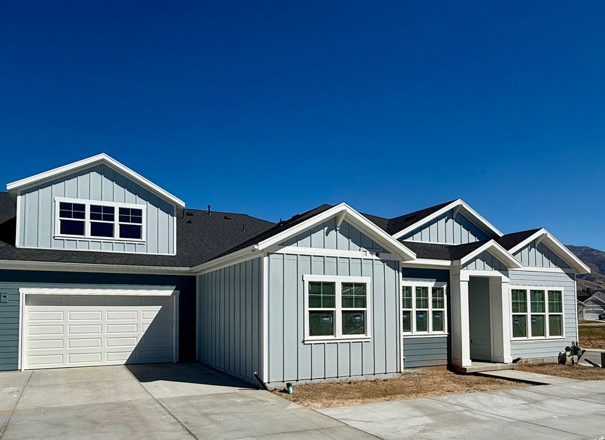 Bella Vita is a cozy Maintenance-Free community offering affordable luxury and an easy-living lifestyle. Our Carriage Homes are Rambler style featuring: Single-level living, 35" wide doorways, Zero entry shower in primary bath, Minimal stairs to the front door, 10' high ceilings, Fireplace, Elongated Toilets, Granite or Quartz Countertops, SS Appliances, Range Hood Vented to Outside, High Efficiency Furnace, Tankless Water Heater, Radon Mitigation System, Oversize 2 Car Garage (will fit a full-size truck or SUV). HOA Amenities Include: Community Pool, Pool House, Gazebo, Picnic Area, Open Space, Snow Removal, Landscape Maintenance.  This "Alfonso" floor plan also includes an Office in addition to the 2 Bedrooms which makes it one of our most popular plans. (One of only 2 available) Ideal for those looking to downsize or right-size. Come and check out Bella Vita today! Home is currently under construction. Estimated completion May/June 2026.