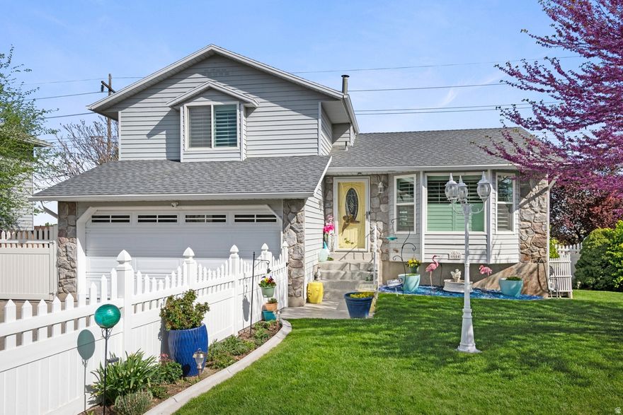 This beautifully maintained home has been thoughtfully cared for and upgraded throughout, offering too many features to fully list. Highlights include a custom kitchen with double ovens, two spacious master bedrooms, updated lighting and flooring, and elegant plantation shutters. Major improvements such as a new furnace and A/C, as well as a new roof, provide peace of mind. The home also features Jellyfish lighting, durable vinyl fencing, epoxy coatings in garage patio, stairs and a covered patio perfect for relaxing or entertaining. This is truly a must-see property-schedule your showing today!