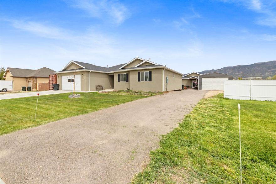 ** 2 FULL ADU'S** This 9-bedroom, 4-bathroom home in Enoch is complete with two fully functional ADUs, as well as your own private living space! perfect for multi-generational living or income potential! ALL appliances, entertainment centers, Hall trees, above ground pool and hot tub are included in the purchase-making this home turn-key and ready for it's new owners! Whether you're looking to house extended family, offset your mortgage with rental income, or invest in a high-demand property, this home delivers. As a bonus, it is located in a quiet neighborhood with Mountain Views right from your backyard and easy access to Cedar City.  Don't miss your chance to own this rare and unique property!  Basement Adu Total Sqft:1100 Casita Adu Total Sqft: 800  Square footage figures are provided as a courtesy estimate only.  Buyer is advised to obtain an independent measurement.