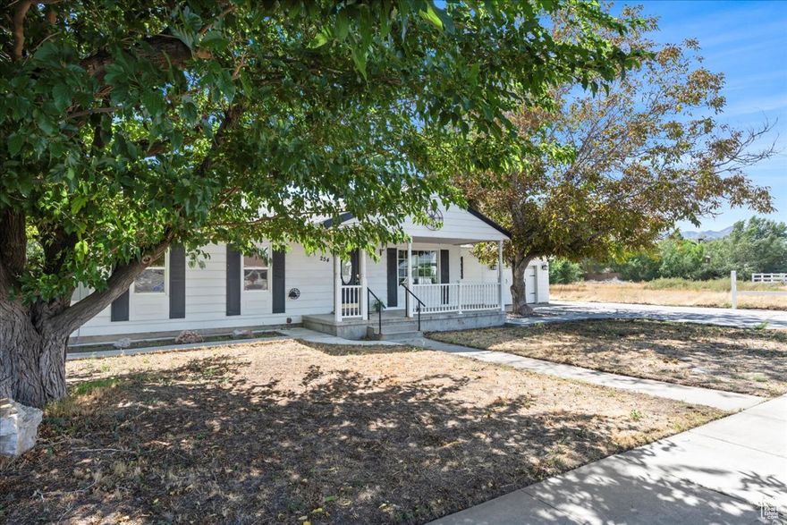 Welcome home to this charming single-level residence, perfectly situated in the heart of Grantsville. Enjoy the ease of one-level living on a spacious, flat lot that offers plenty of possibility. There is a shed in the backyard for a workout room, office, craft space, etc. The home has a spacious primary bedroom with a large en-suite bathroom.  This home combines comfort and convenience with its central location-just minutes from schools, parks, shops, and local amenities. Whether you're looking to downsize, purchase your first home, or invest in a property with potential, this home is a must-see.  Square footage figures are provided as a courtesy estimate only and were obtained from county records .  Buyer to verify all.