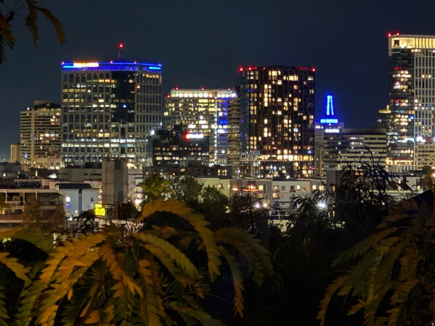 Unmatched downtown views-the best in the complex-await in this 3-bedroom, 2-bath condo, originally the model unit with upgraded finishes and standout details. Vaulted ceilings and modern LED lighting create a bright, open, and inviting space. Step through French doors onto a private balcony with breathtaking skyline views-an incredible opportunity for under $500,000. The primary suite features its own bathroom and two closets. Rentable and full of potential, this highly coveted condo offers flexibility for investors or owner-occupants. Proudly owned and meticulously maintained for 20 years, it's a rare find buyers have dreamed of for decades.