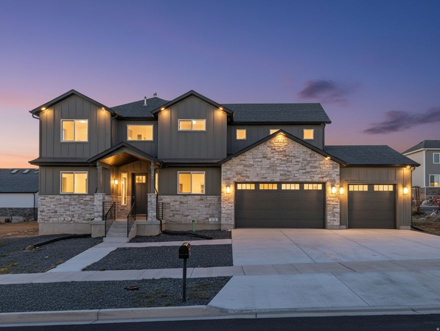 Seller Financing Available with $250,000 Down  Welcome to this exceptionally built home in Saratoga Springs offering modern luxury, space, and incredible income potential. The home features 6 bedrooms, 3.5 bathrooms, and a spacious 3 car garage. Designed with high ceilings and an open concept layout, the home is filled with natural light and showcases a beautiful fireplace as the focal point of the main living area. The primary suite offers a true retreat with an oversized walk in closet and a spa inspired bathroom featuring both a soaking tub and a separate shower. The fully finished basement includes a separate entrance and a full kitchen, creating the perfect opportunity for long term rental income or multi generational living. Enjoy a large yard, a very low HOA of just $55 per month, and an unbeatable location near Utah Lake, the boat dock, and a nearby golf course. Conveniently close to shopping, dining, and everyday amenities. This is a rare opportunity to own a nearly brand new home in one of Saratoga Springs' most desirable areas with flexible financing options available.