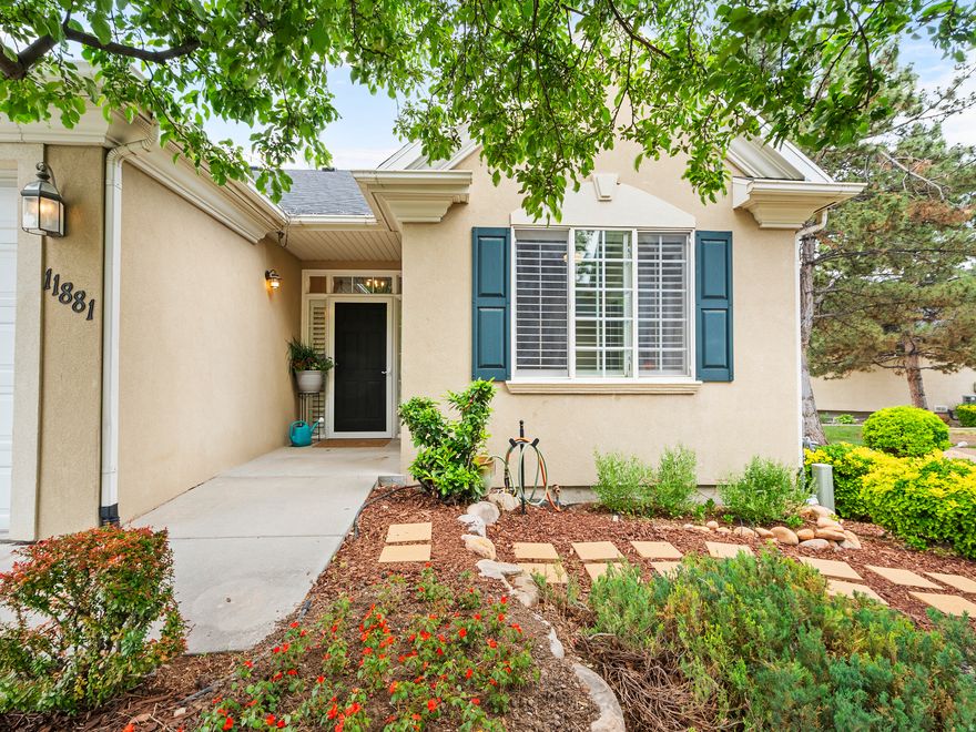 Welcome to luxury, low-maintenance living in the gated community of The Cottages in Draper! This beautifully updated condo offers 4 spacious bedrooms and 4 attached baths with  true main-level living. The remodeled main floor features custom cabinetry, quartz countertops, stainless steel appliances, 10' ceilings, plantation shutters, and expansive windows that fill the home with natural light. The spacious primary suite includes a walk-in closet and private ensuite bath, plus main-floor laundry for added convenience.  The brand new tree deck is perfect for enjoying the view of the Wasatch Front mountain range. The bright walk-out basement offers a second family room with a gas fireplace, 2 additional bedrooms attached to full baths, and separate entrance potential for a mother-in-law apartment or private guest space. Enjoy peaceful open green space behind the home for added privacy. HOA covers exterior maintenance, water, sewer, trash, internet, and insurance for easy living.