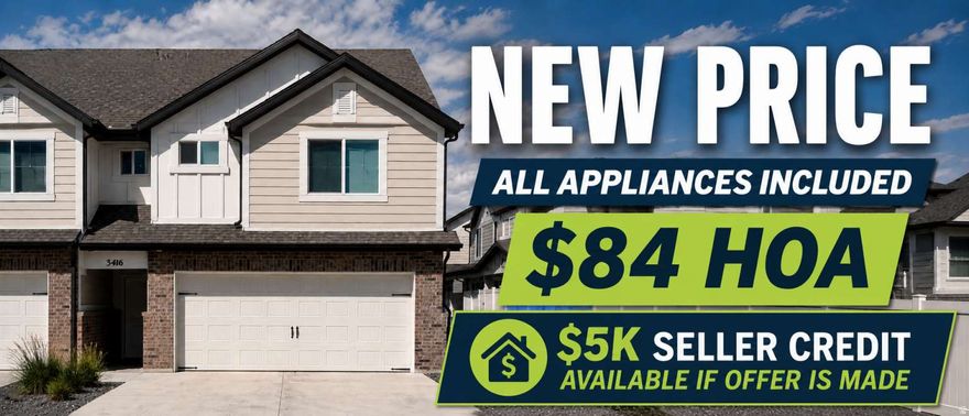 Offered at $388,000, this beautifully maintained end-unit townhome in West Haven presents an incredible opportunity-with comparable value potential up to $400,000. Located at 3416 W 3950 S, this spacious 1,533 sq ft home features 3 generously sized bedrooms and 2.5 bathrooms, providing both comfort and functionality. The open living area is perfect for relaxing or entertaining, while large windows showcase stunning mountain views you'll love waking up to each day. The property includes a convenient 2-car garage and comes move-in ready with all major appliances-refrigerator, washer, and dryer are all included. Additional items may be negotiable, offering flexibility for buyers. This desirable end unit provides added privacy and natural light, making it stand out from the rest. The home is only being sold due to job relocation, creating a great opportunity for the next owner. Don't miss your chance to own a well-cared-for home in a scenic and convenient location.