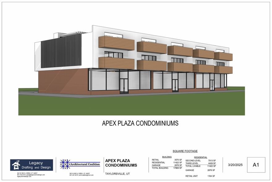 FULLY APPROVED mixed-use development opportunity in a prime location on Redwood Road in Taylorsville. This project features a total of EIGHT units, including FIVE residential units with garages and THREE ground-level commercial spaces. Ideally situated near shopping, dining, and major roads, this property offers excellent visibility and long-term investment potential. Zoned commercial.  The project is FULLY APPROVED, recorded, and shovel-ready. Simply obtain permits and begin construction. The purchase price includes all completed due diligence and professional work, including civil engineering, architectural plans, survey, Phase I environmental report, geotechnical study, construction drawings and design, and the Declaration of Condominiums.  SELLER FINANCING is an option, contact the listing agent for details! Agent is related to the seller.