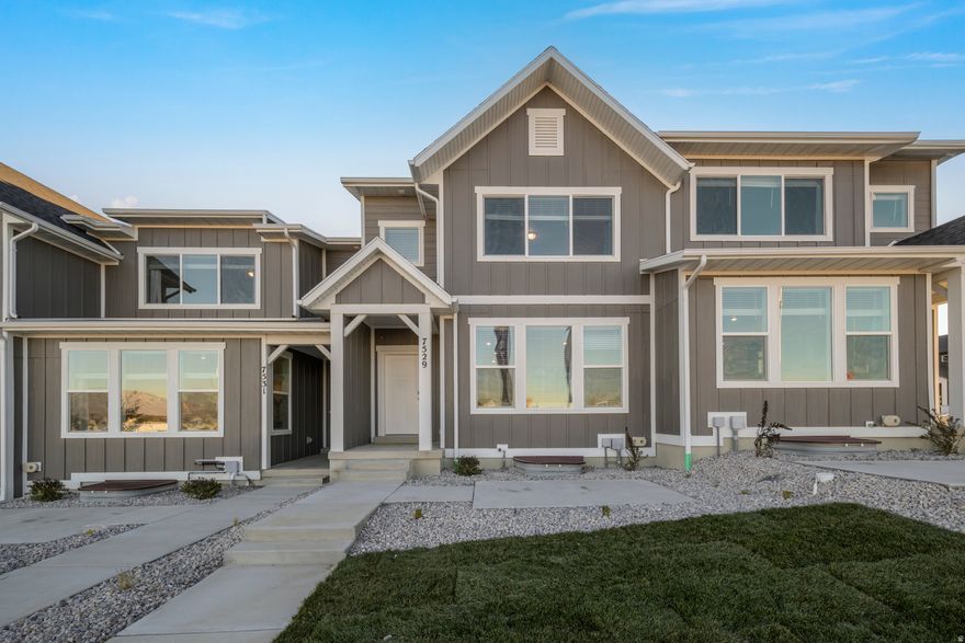 West Jordan Model Home  Brand New & Move-In Ready! Here's your chance to own the original model home - never lived in and ready for its first owners. Spacious, bright, and thoughtfully designed, it combines all the best of this floor plan with the feel of a true home.  Key Features 3 bedrooms, 2.5 bathrooms with smart layout and a versatile upstairs loft - perfect for play, office, or lounge. Natural light floods the home through large windows, highlighting the clean, move-in ready condition. Subtle accents like feature walls give the home personality without being over the top. Functional kitchen and upstairs laundry for everyday convenience. Full unfinished basement - big potential for a future media room, gym, or extra bedrooms. 2car garage and community amenities including pool, clubhouse, and playground. Excellent West Jordan location - close to shopping, dining, schools, parks, and everything the southwest valley offers.