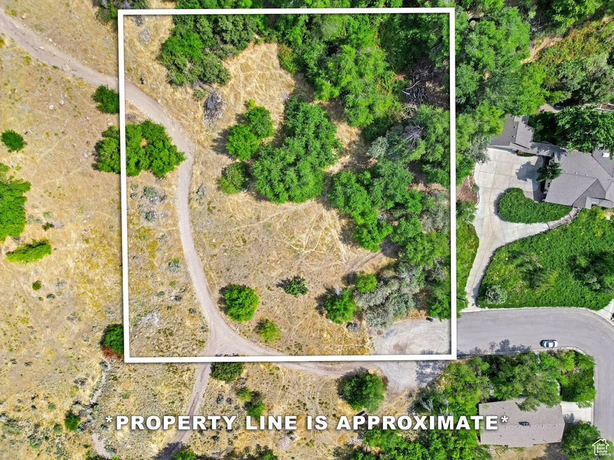 View lot on the east hillside of Brigham City is a great location to build with mature trees offering privacy and beauty.  No back yard neighbors, a quiet cul-de-sac location and nature at your back door. This lot could be divided.  The frontage requirement in the R-1-10 zone is 80 feet.  Information is provided as a courtesy.  Buyer and buyer's agent to verify all information.