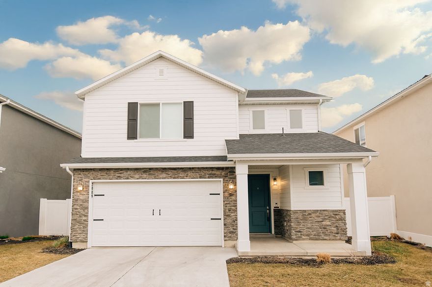 Welcome to this beautifully maintained, move-in-ready 3-bedroom, 2.5-bath single-family home in the highly sought-after Stillwater subdivision of Syracuse.  Built with modern living in mind, this newer home offers thoughtful upgrades and a bright, open layout. The kitchen is the heart of the home, featuring a large upgraded island with quartz countertops, a spacious pantry, and seamless flow into the inviting living room. The living area includes a custom built-in TV and fireplace feature-perfect for cozy nights in or hosting family and friends.  Upstairs, you'll find well-sized bedrooms that provide comfort and flexibility, ideal for first-time buyers, small families, or anyone looking for a functional, stylish space.  Situated in a quiet, welcoming neighborhood, the HOA offers exceptional amenities including a community pool, fitness center, and reservable event space. A brand-new elementary school opening this fall adds even more value and convenience.  Just minutes from Jensen Nature Park, along with great shopping and dining options, this home combines comfort, convenience, and community-all at a competitive price. Enjoy the benefits of newer construction without the premium price tag or the wait to build.   (Square footage is from county records)