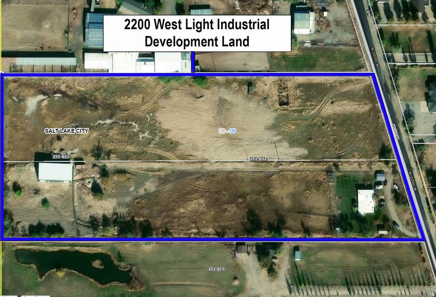 3215 N 2200 W and 3251 N 2200 W Properties to be sold together. Total Acreage 10.13. Home and detached 3200 Sq ft garage (less than 2 years old), and some sheds currently situated on the property. Recently Annexed into Salt Lake City as M-1A Light Industrial Zoning. Contact agent to tour by appointment only. Please do not bother tenant in the existing home. Location Highlights: -Direct access and proximity to I-215 and major freight corridors -Strategic proximity to both Salt Lake City & Davis County. 5 acre ft of Water Rights available with sale.