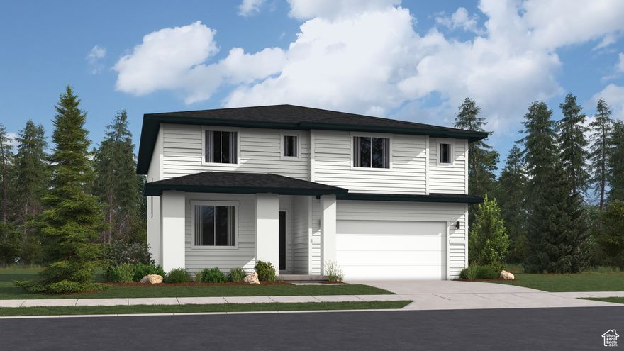 Parkway Fields - 4093 - Redwood. Ask about our rate incentives when financing through Lennar Mortgage! Estimated completion in December. This home offers 5 bedrooms, 3 bathrooms, a tandem 2 car garage with a 3rd bay garage attached, and a full, unfinished basement. The first floor offers a large family room, mudroom, bedroom, full bathroom, dining area, and a kitchen that boasts white craftsman style cabinets with quartz countertops and stainless steel appliances, including the refrigerator! Upstairs you'll find 4 bedrooms, including the luxurious owner's suite with walk-in closet and a bathroom with dual vanities. Square footage figures are provided as a courtesy estimate only and were obtained from builder. Buyer is advised to obtain an independent measurement. Interior photos are of same style of home, but not the actual home. Rendering is for illustrative purposes only.