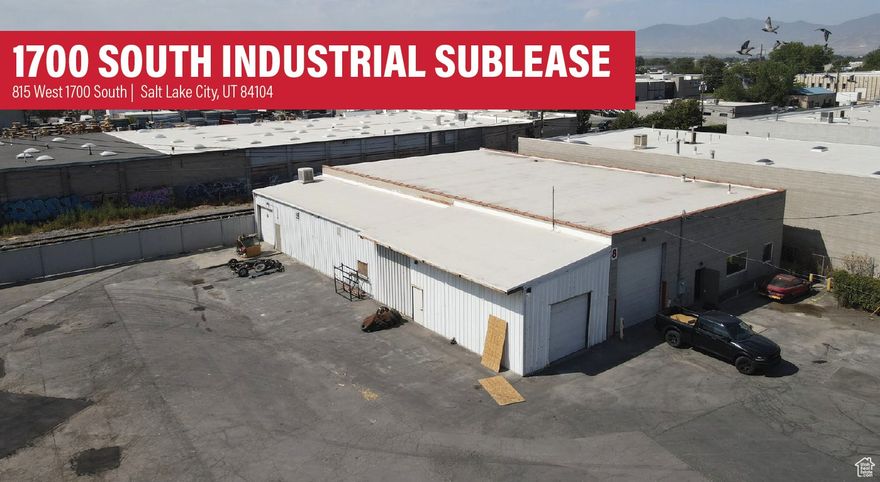 Total SF: 8,000 SF - Office: 600 SF - Warehouse: 7,400 SF  Three (3) Grade Level Doors - One (1) 12'x14' - Two (2) 10'x10'  Power: 250 Amp | 208V | 3-Phase | 4 Wire  Gas Forced Heaters Throughout  Clear Height: 14'-16'  Zoning: M1 (Manufacturing)  Access: Easy Access From 2100 South Exit on I-15 and I-80  Location: Located in the Highly Desirable Salt Lake City Submarket