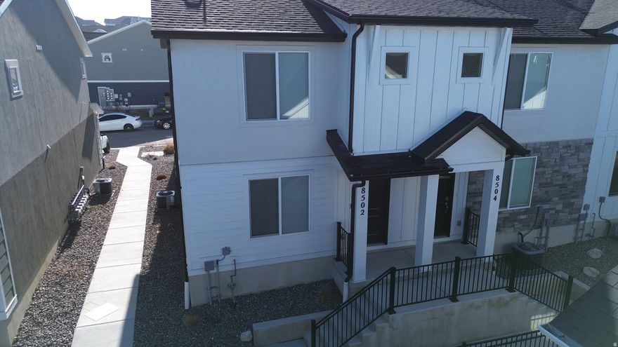 This is the one! Beautiful like new end unit townhome. Large open concept floor plan, great for entertaining. Great natural lighting and neutral colors making it easy for you to add your own style. Beautiful kitchen with pantry with ample storage. 3 spacious bedrooms and 2 full baths. Master bedroom has it's own bathroom and walk in closet.  Located in Gateway to Little Valley Community. Featuring community pool, clubhouse, tennis court, basketball court, playground, and walking trails. Near the beautiful Oquirrh Mountains for outdoor enthusiasts. Close  to top rated schools, and grocery stores. Just minutes to Bacchus Highway and other freeway access points makes for easy commuting.  There is also storage in the crawl space with space enough to stand :). Easy to show!   All information provided as a courtesy. Buyer and buyer's agent advised to verify all information.