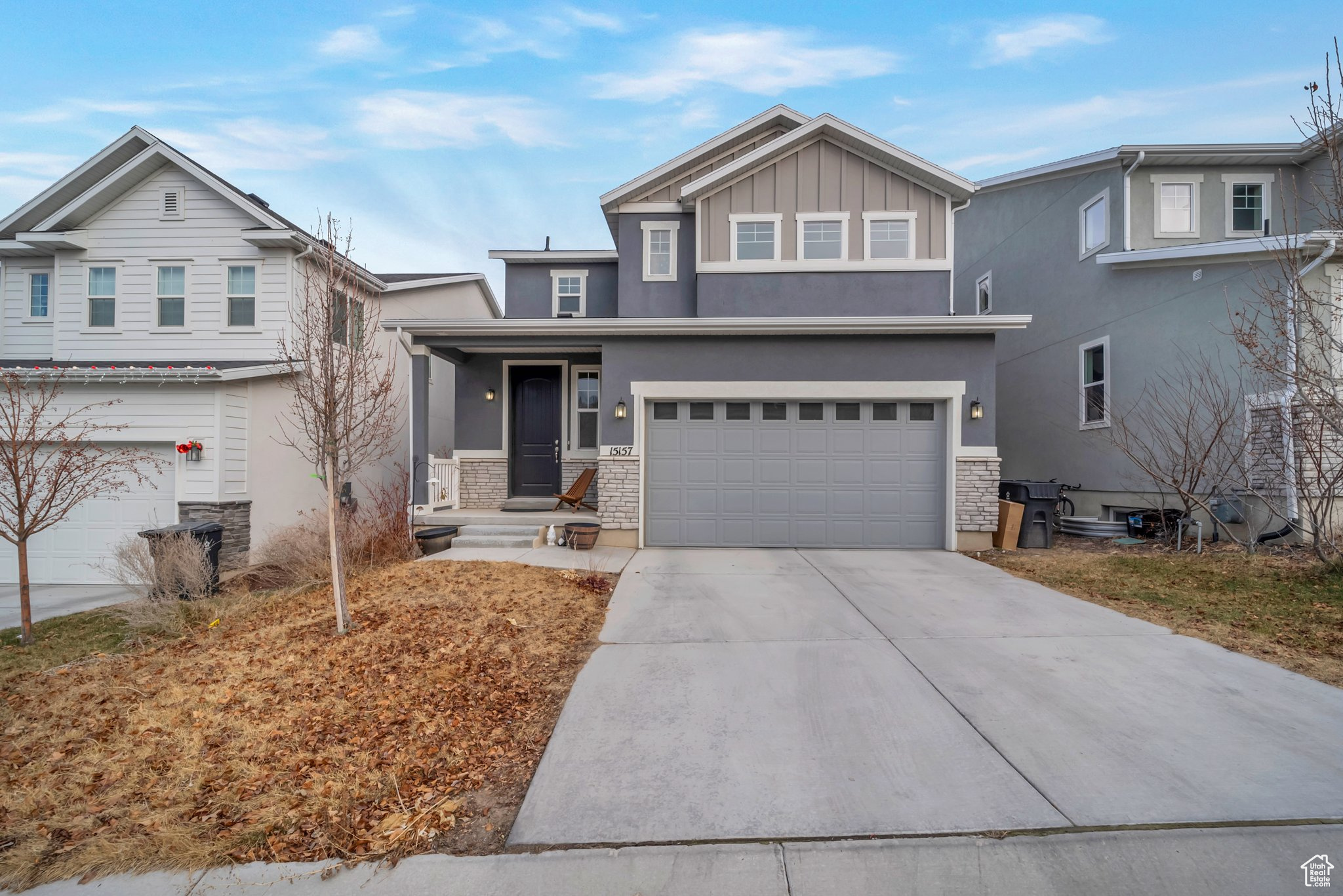 This stunning 2-story home offers 9-foot ceilings on the main level and basement. Designed with a spacious open-concept layout, the home boasts a luxurious master suite with an oversized walk-in closet. At the same time, the generously sized secondary bedrooms also include walk-in closets. The upstairs has a spacious loft that can be turned into a 4th bedroom.  This home is perfect for modern living and is meticulously maintained and conveniently located near shopping and schools. The unfinished basement provides endless potential to customize your ideal space. Outside, enjoy a partially fenced backyard with durable vinyl fencing and a large deck, perfect for entertaining. Join us for the open house this Saturday, or schedule your private showing today!