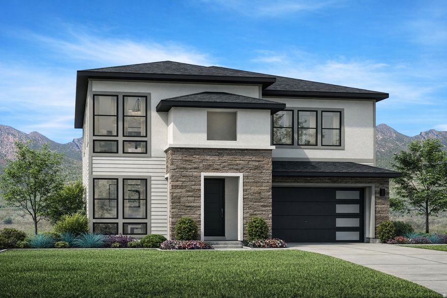 *Projected completion May 2026* The Berkenshaw showcases a stunning two-story floor plan offering luxury living spaces ideal for entertaining and relaxing. An impressive covered entry and foyer open onto an elegant staircase that leads up to the open-concept great room and casual dining area. Overlooking an expansive outdoor living space, the kitchen is expertly designed, complete with plenty of counter and cabinet space, a sizable pantry, and a large center island with breakfast bar. The secluded primary bedroom suite is tucked away off the main living area, featuring a large walk-in closet and spa-like primary bath, complete with a dual-sink vanity, freestanding tub, glass-enclosed shower, and a private water closet. On the first level off the foyer, secondary bedrooms, one with a walk-in closet and two with sizable closets, share a hall bath. The Berkenshaw also features easily accessible laundry on the first floor, a convenient everyday entry, a powder room, and ample additional storage.