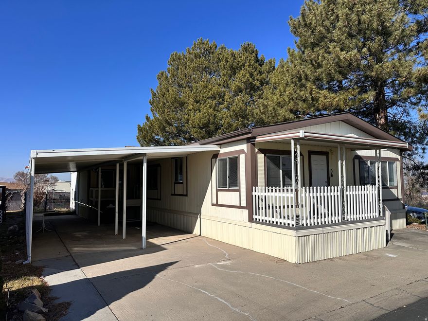 Welcome to easy, low-maintenance living in this well-kept mobile home located in a quiet and friendly 55+ senior community.  this home offers a comfortable and functional floor plan with ample natural light, inviting living spaces, and thoughtful storage throughout.  Enjoy the convenience of single-level living, ideal for relaxed everyday comfort (wheel chair lift installed within the past three years).  The community features well-maintained grounds and a peaceful atmosphere, perfect for enjoying you next chapter.  Square footage provided as a courtesy.  Buyer to verify all information.