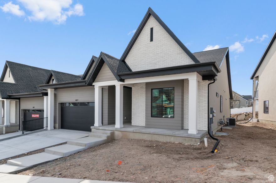 Now selling in Inverness! The Monroe twin home offers 3 bedrooms, 2 bathrooms, a toy garage, and a 2-car garage with all main living on one floor. Interior highlights include quartz countertops, laminate flooring, modern cabinetry, a walk-in pantry, and a combined mudroom/laundry area with bench. The spacious primary suite features a private bath and walk-in closet. The home also includes an unfinished basement with potential for future bedrooms, bathroom, and a full living area-plus a covered patio. Comes with a Smart Home Package, radon system, and builder warranty. Ask about $7,000 toward closing costs with DHI Mortgage.