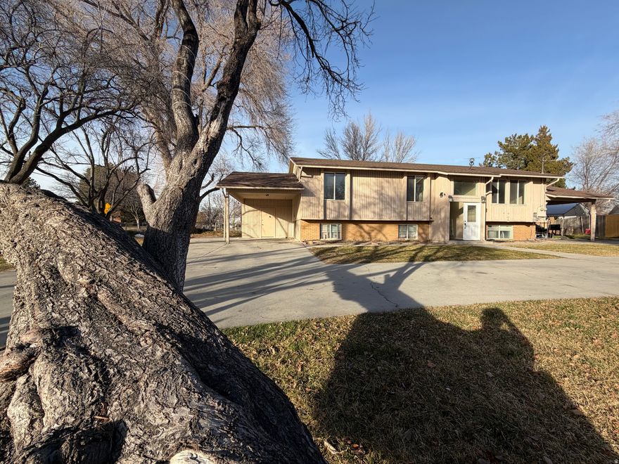 This Split Level duplex is appealing as its move-in ready not but has some easy cosmetic updates you could tackle and push rents up, further. Excellent rental history. Lower unit has all windows above ground level, and currently leased for $1750/month( under market), upper unit is vacant and easy to show. Live in one unit and rent the other to off-set ownership! Contact agent for showing and for a recent comp (same sqft and year and style which sold over $600K) Great Roof, new sewer line to street. Considering Mid-Term Rental/fully furnished? Talk to listing agent! Each unit has 3 bedrooms and 1 bathroom + LARGE POWDER ROOM (could be another bathroom). Large lot with ample parking space, detached shed plus dedicated covered parking and storage. rents most recently have been $3500, with projections around $4,000.\ Fantastic opportunity in a great location! Call agent with any questions.