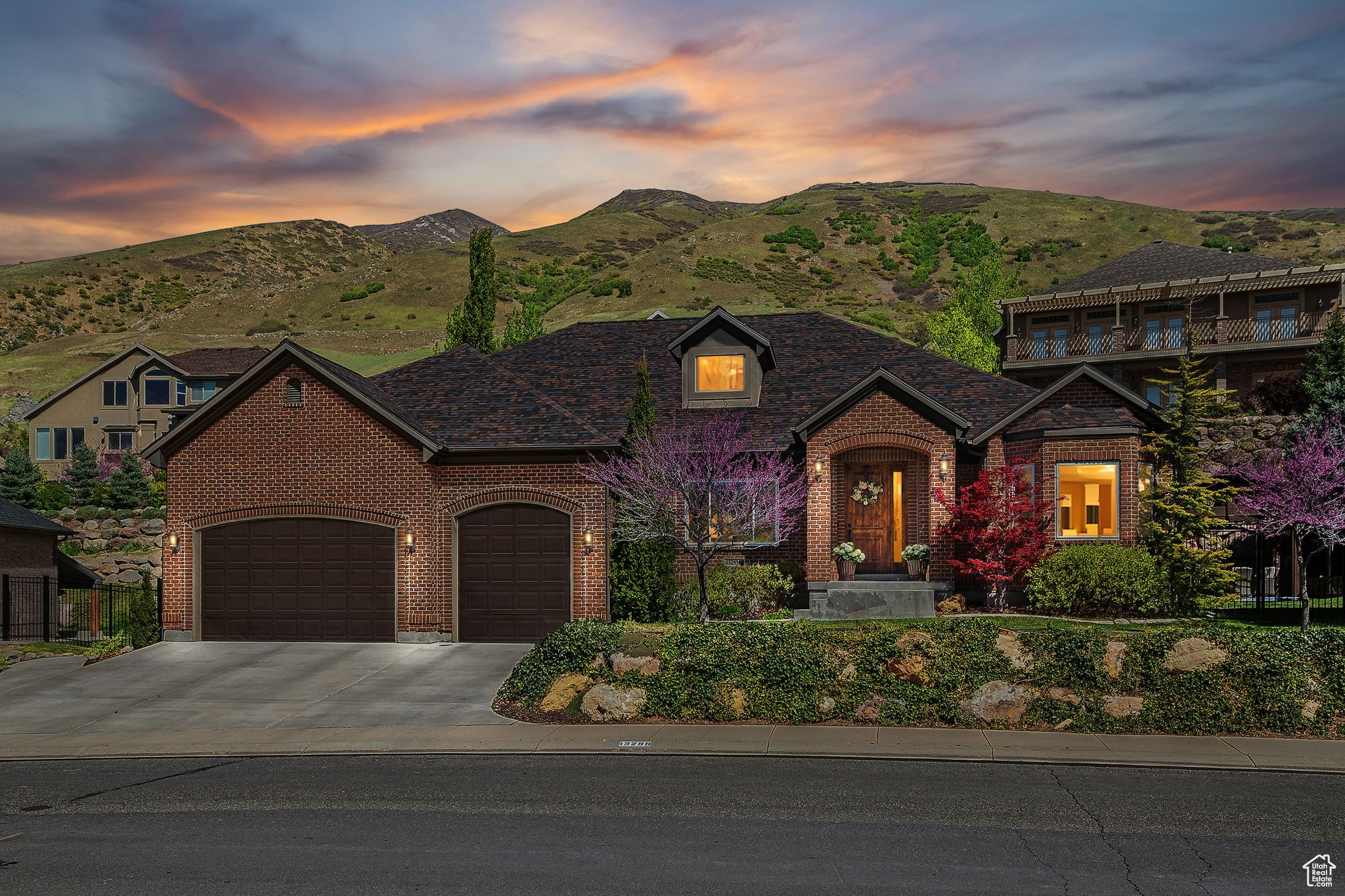 Welcome to your Stunning Newly Remodeled Home in Steeplechase. Nestled on the east benches of Draper, this stunning, newly remodeled home by the reputable Black Goose Design is a true masterpiece. Offering the perfect blend of luxury, comfort, and convenience, the property boasts unparalleled mountain and valley views, with easy access to some of the best biking and hiking trails in the area. This home is designed for effortless main-floor living, featuring a spacious, open-concept kitchen with high-end finishes, a chefs dream kitchen with a gas, induction and sous vide cooktop, a large walk-in pantry, and a generous laundry room. The mudroom offers added functionality, while the full kitchen downstairs and theater room provide plenty of space for added entertainment. Step outside to your private oasis, where the backyard features a custom-built pergola with ambient lighting and surround sound, perfect for entertaining or enjoying quiet evenings under the stars while relaxing in the hot tub or head over to the club house located just a street away and party at the pool, entertain at the pavilion, play with the littles at the playground, shoot some hoops or enjoy a game of tennis! With exceptional attention to detail and thoughtful design, this home is truly a rare find-don't miss the opportunity to make it yours! With new appliances, roof, windows,tankless water heater and furnace, this home is turn key ready with equity in hand! Buyer to verify all information.