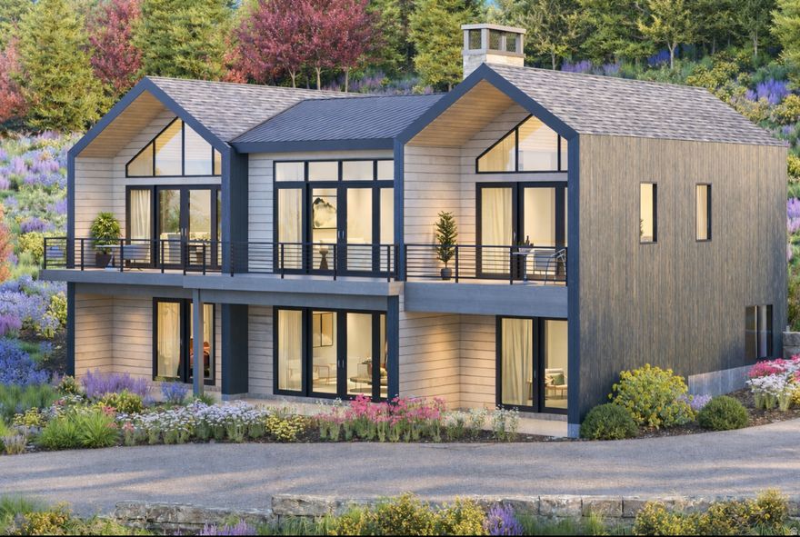 A rare opportunity to build a custom, high-end modern mountain luxury estate in the highly sought-after Benloch Ranch, where sweeping mountain views create a breathtaking backdrop for refined living.  This to-be-built residence will be crafted by a custom builder with cleared hot construction, allowing you to move forward without delay. One of the few homes in the development offering true main-level entry, this thoughtfully designed property delivers exceptional everyday convenience-an increasingly rare feature in mountain communities.  Vaulted ceilings and expansive windows frame incredible panoramic views from nearly every living space, filling the home with natural light and a seamless connection to the surrounding landscape.  The gourmet kitchen is a standout, featuring Caf-brand appliances, Dekton countertops, and a fully appointed butler's pantry, ideal for both everyday living and elevated entertaining. The flexible floor plan includes a fourth bedroom option-currently shown as an exercise room in the drawings-allowing customization to suit your lifestyle.  Outdoor living is equally impressive. Enjoy sweeping mountain views from your private hot tub, while the upper portion of the driveway is plumbed for a heated driveway, adding both luxury and winter-season ease.  Ideally located just 15 minutes to Deer Valley East Village Ski Resort and Park City Mountain, minutes to Jordanelle Reservoir, close to Park City, and only 45 minutes to Salt Lake International Airport. Golf enthusiasts will appreciate proximity to the new Tiger Woodsdesigned golf course, just minutes away.  This is modern mountain living at its finest-where luxury, location, and thoughtful design converge seamlessly.