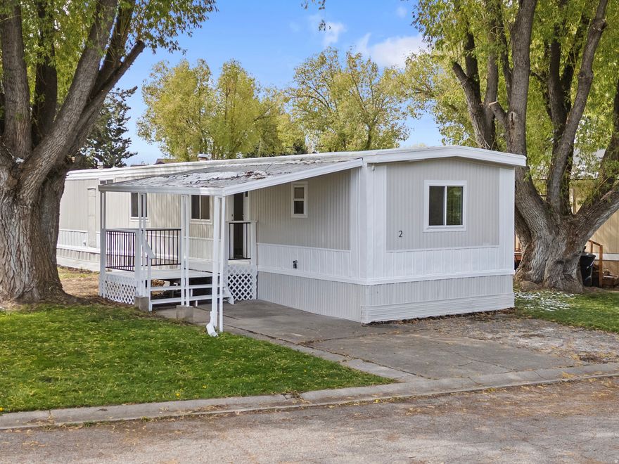 Welcome to this beautifully renovated mobile home in the heart of Logan! Located in Willow Park, this 2-bedroom, 1-bath home offers comfort, convenience, and style all in one. Inside, you'll find fresh interior paint, brand-new flooring, and updated cabinets that give the space a modern feel. The exterior has also been refreshed with new paint, adding great curb appeal. The home comes fully equipped with a stackable washer and dryer, brand-new stove, microwave, dishwasher, and refrigerator-making it truly move-in ready. A brand-new storage shed provides extra space for tools, seasonal items, or outdoor gear. Situated in a prime location, you're just minutes from shopping, parks, walking trails, the fairgrounds, Logan River Golf Course and more. Whether you're looking for a low-maintenance home or an affordable option in a great area, this one checks all the boxes!