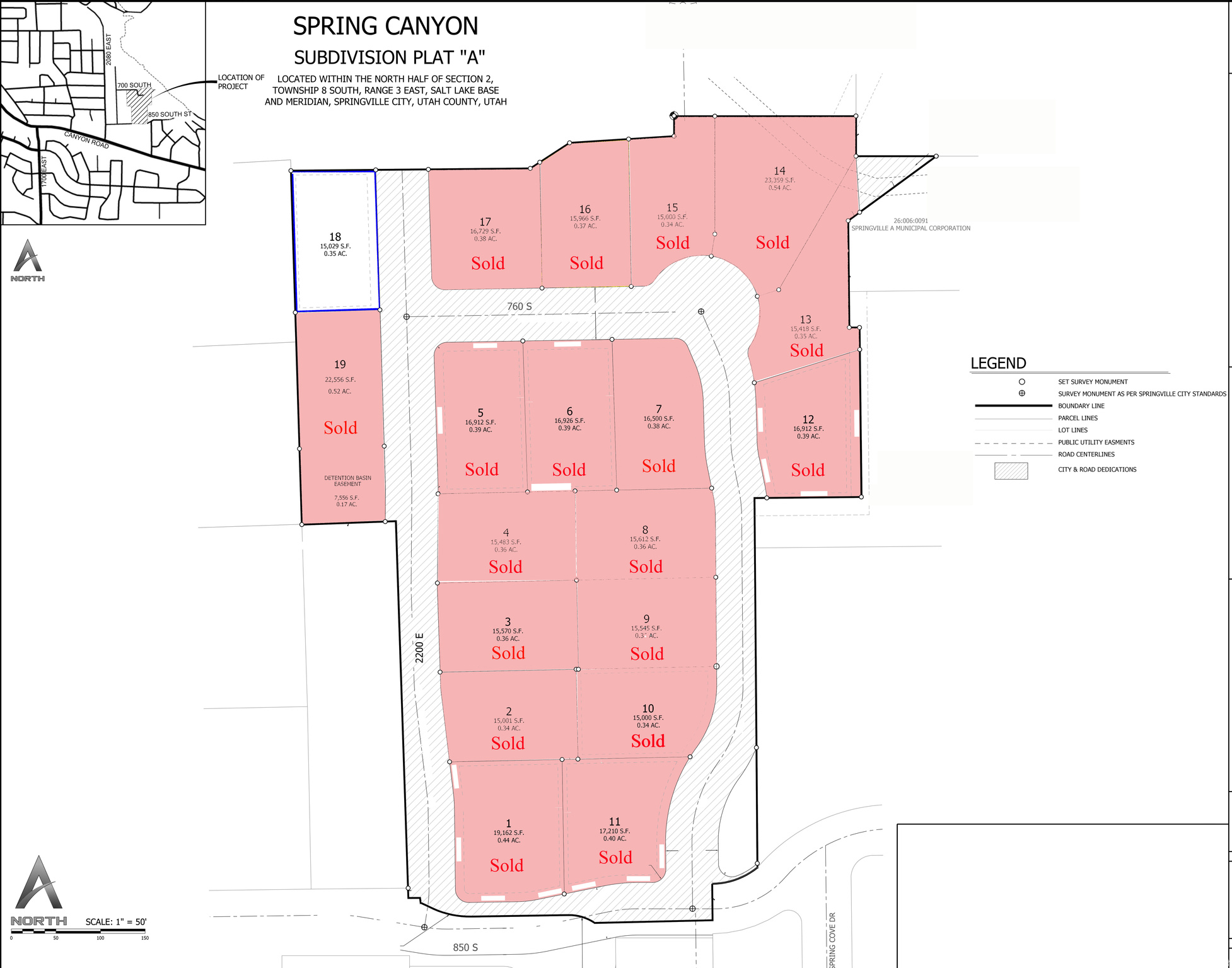 SPRING CANYON SUBDIVISION - Land