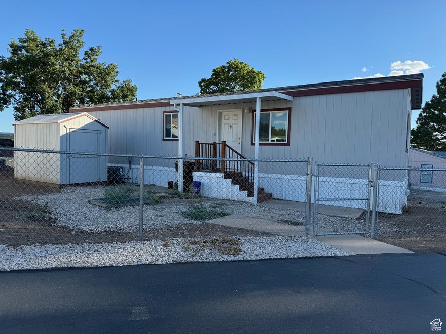 Beautifully updated 2 bed 1 bath 2022 Fleetwood Broadmore. Updates include New painted cabinets and trim as well as new kitchen floor. Owner has recently installed a new fence. All Appliances and security system are included. Home is located in the Rolling Hills Community. Amenities include a clubhouse, pool, playground etc. Easy access to freeway. Close to lots of shopping and Restaurants.
