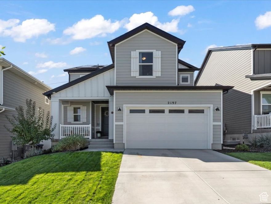 **Open House, Sat October 11th, 11am-1pm**.  Welcome Home!   Discover modern elegance in this stunning newly built residence located in the highly sought-after Wildflower community-where breathtaking views meet unbeatable convenience. Enjoy easy access to major roadways and an abundance of neighborhood amenities designed for every lifestyle.   Step inside to a spacious entry that flows into an open-concept kitchen and great room-perfect for entertaining or place to unwind in style.   The chef-inspired kitchen features an oversized island with quartz countertops, ample storage, and an abundance of natural light. A convenient office nook nearby offers the perfect space for remote work or homework time. Upstairs, retreat to the luxurious primary suite with a spa-like ensuite bath and a generous walk-in closet. Three additional bedrooms and a walk-in laundry room complete the upper level. The unfinished basement provides plenty of room to grow and the opportunity to design your dream space. Step outside and experience all that the Wildflower community has to offer-scenic walking and biking trails, a newly completed lake/pond, sand volleyball and pickleball courts, dog parks, playgrounds, and more.  This home truly has it all-style, comfort, and community. Don't miss your chance to make it yours!