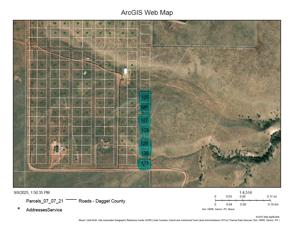 Recreation property located in Dutch John, UT. Additional 6 lots available MLS 2110437, MLS 2110438, MLS 2110440, MLS 2110444, MLS 2110446, and MLS 2110448. Buyer to verify all information. Please allow 2-week response time for offers.