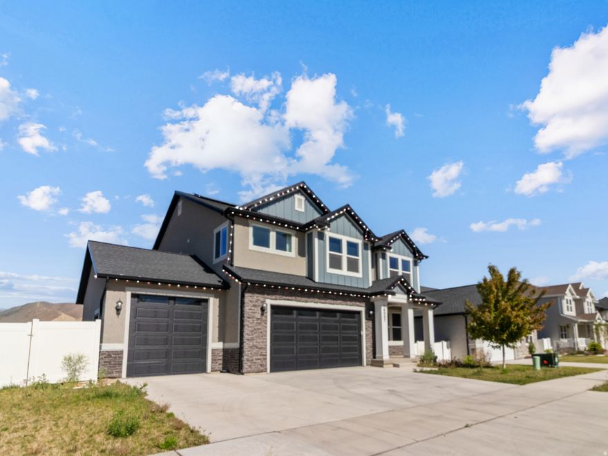 This location is unbeatable. Tucked right between Salt Lake and Utah counties at the end of a quiet dead-end street, this home offers a rare sense of privacy and safety. Combine that peaceful setting with a beautiful, barely two-year-old build, and you get unmatched value. It features one of the absolute best lots in Bringhurst Station, complete with a spacious yard and an unfinished basement packed with immediate appreciation potential.