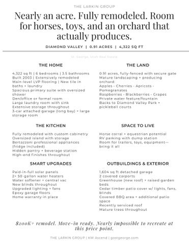 DIAMOND VALLEY ACRES - Residential