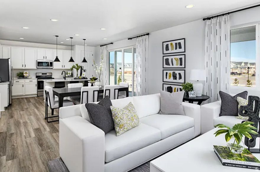 ***CONTRACT ON THIS HOME TODAY AND QUALIFY FOR A 4.5% 30 YEAR FIXED RATE WITH NO COST TO THE BUYER. Restrictions Apply: Contact Us for More Information*** | Imagine your life in this two-story home. Breakfast at a spacious kitchen island or in the nearby dining area. Host a movie in the inviting great room. At the end of the day, retreat upstairs to the primary suite, complete with a walk-in closet and private bath. Upstairs, you'll also enjoy three additional bedrooms, a convenient laundry, and another full bath. Contact us today for more information or to schedule a tour!