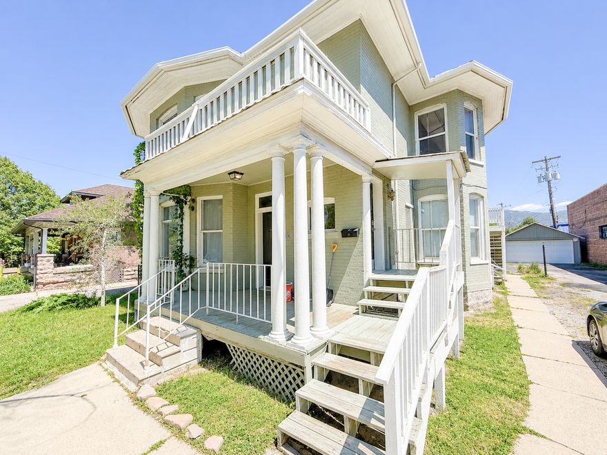 Step into the timeless character of this beautiful turn-of-the-century property, now featuring a brand-new roof just completed on Memorial Day weekend! This legal non-conforming fourplex is ideally situated just blocks from Liberty Park, offering exceptional access to downtown, freeway connections, dining, shopping, and everyday conveniences.  All four units boast an outstanding rental history, with virtually no vacancy over the past 10+ years - a rare investment opportunity in a highly desirable location. The property includes a large detached garage with additional storage space and added income potential, and there is a ton of parking both at the back of the home and also the area adjacent to the backyard.  All units are currently leased. Photos and video walk-throughs are available in the attached property measurement report. Please submit offers subject to inspection. Three units are tenant occupied and may be shown upon receipt of an accepted offer. Contact agent for additional details.  Square footage figures are provided as a courtesy estimate only and were obtained from an appraiser measurement completed in May 2026. Buyer is advised to obtain an independent measurement.