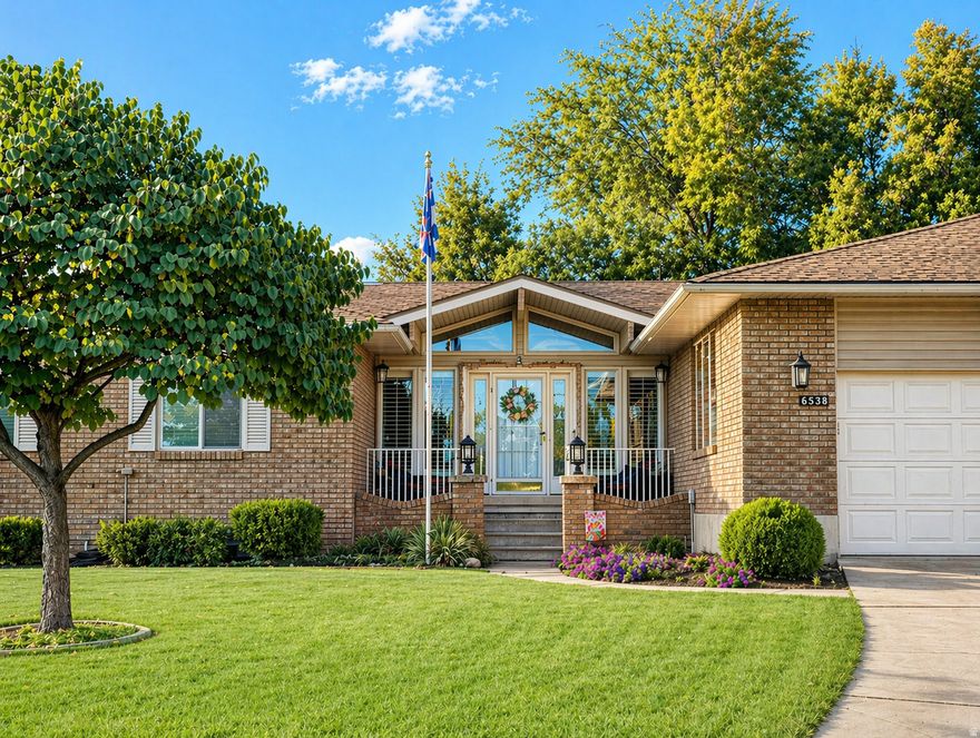 ***OPEN HOUSE SATURDAY APRIL 25, 11:00AM - 1:00 PM. This stunning home is one you won't want to miss! Tucked at the end of a quiet cul-de-sac near Taylorsville's border with Murray and West Jordan, this spacious, meticulously cared for, move-in ready 4,048 sq ft home sits on a generous .28-acre lot and offers the kind of space and flexibility every family dreams of. With room for everyone to gather, grow, and make lasting memories, this home is perfectly suited for multi-generational living or simply spreading out in comfort. The main level features 3 bedrooms and 2 bathrooms, along with inviting, light-filled living spaces where family and friends can come together. The fully finished basement adds even more room to live and play, with 2 additional bedrooms, a full bathroom, a large laundry room, and a complete studio apartment with its own private entrance-ideal for extended family, older children, or long-term guests. The studio includes a full kitchen, full bathroom, Murphy bed, custom-built library, two closets, washer and dryer hookups, and a cozy wood and coal fireplace insert, creating a welcoming and independent space. Storage is abundant throughout the home, making it easy to stay organized. You'll find extensive cabinetry in the kitchen, garage, and furnace room, a large walk-in pantry/food storage room, and a spacious laundry area with built-in cabinets-perfect for crafts, homework stations, or a home office. Step outside to a backyard designed for everyday enjoyment and special moments alike. Mature trees provide shade for summer afternoons, while the deck with pergola, fire pit, and water feature create the perfect setting for family gatherings. Garden boxes with a timed drip system, fruit trees, and berry patches offer opportunities for kids and adults alike to garden and enjoy the outdoors, and a shed provides extra storage for tools and toys. Additional features include new windows, a tankless water heater for endless hot water (perfect for busy mornings), and a gas fireplace with surround sound in the family room for movie nights at home. Conveniently located near shopping, freeway access, and outdoor recreation, yet nestled in a quiet, established neighborhood known for its friendly neighbors, this home offers the perfect balance of convenience, comfort, and community.