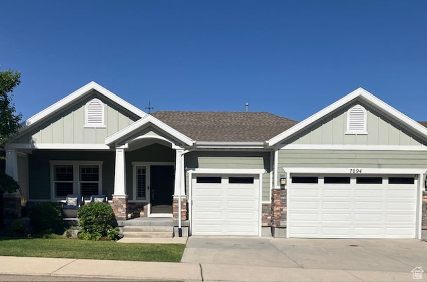 New Listing ! Incredible Craftsman style rambler located in a prime location within Cottonwood Heights! Minutes from shopping, restaurants, schools, parks and more! This home offers spacious & functional living with 4 Bedrooms/3 Baths, 3 car garage, Office/Den as well as a second family room in the basement. Large bedrooms and storage galore. Updated kitchen that with granite countertops, gas cooktop and range hood, large island for extra counter space and oversized pantry. Custom features include new LVP flooring, impressive fireplace, plantation shutters, covered entry, double sinks and walk in shower in master bath. Fenced and landscaped backyard with extended covered patio that provides a perfect spot for entertaining, Front porch offers wonderful mountain views..