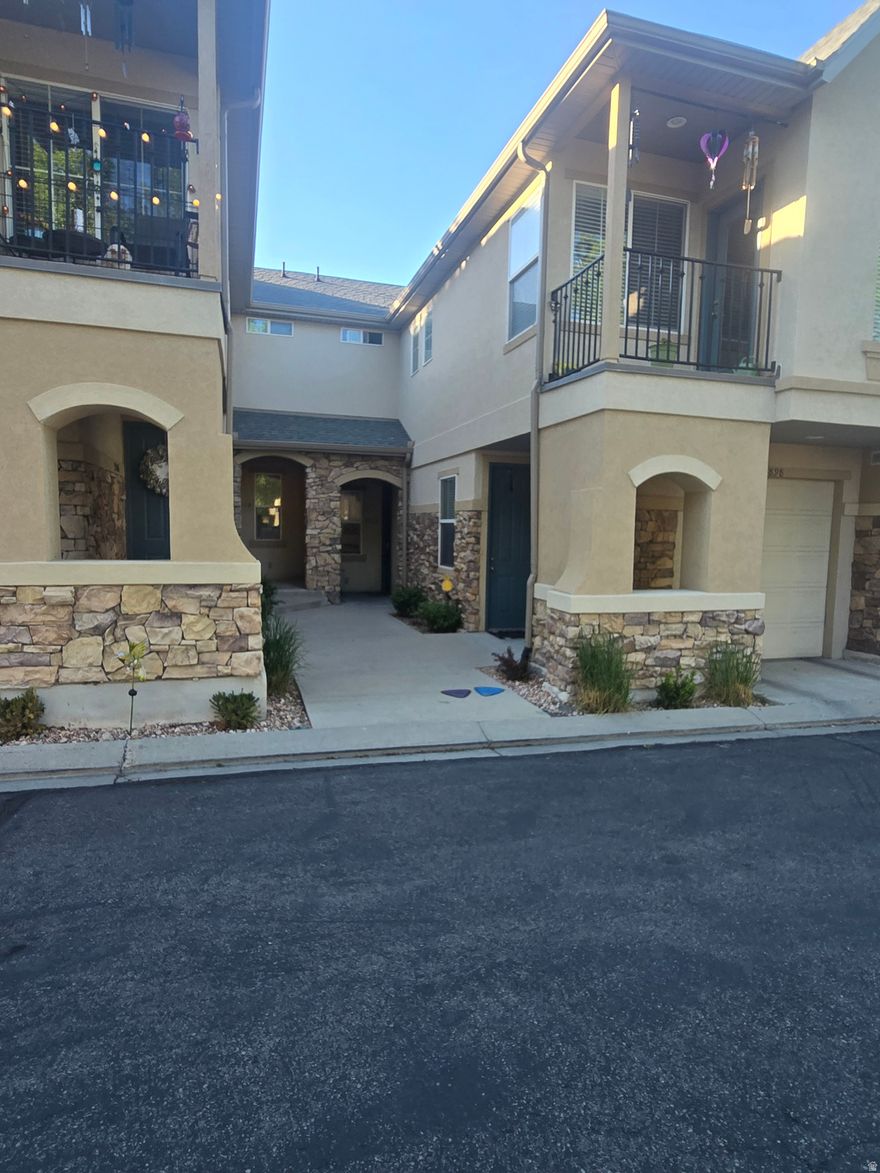 This  townhouse combines comfort, convenience, and style. Master bedroom w/ en suite bathroom and a walk-in closet. Enjoy one of the large  backyard available for a townhouse, offering both serenity and space, perfect unwinding in peace. This home is ideally located near the clubhouse, swimming pool, gym, hot tub and playground, giving you resort-style amenities just steps from your door. The neighborhood is safe, quiet, and exceptionally clean, while still being close to shopping, dining, and entertainment. Easy access to Bangerter Highway ensures a smooth commute and connectivity. Units in this community does not come available very often.