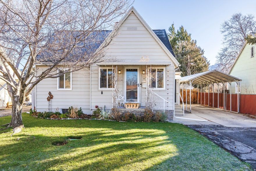 Recently renovated and well maintained, this romantic, whimsical cottage looks like a page taken from an interior design magazine!  The main living area is inviting and cozy, enhanced with dramatic colors, wall coverings, and Edison bulb fixtures. Experience peace of mind with double paned windows, newer roof, newer furnace and brand new AC.  Spacious kitchen with quartz countertops, laminate flooring, gas range and modern hardware. Includes all and stainless-steel appliances. Mountain views from primary bedroom. Updated bathrooms with modern linen and glass tiles. Enjoy entertaining on the outdoor patio. Backyard includes raised garden boxes, trampoline, shed and is fully fenced for privacy, kids and pets. Fully automated sprinkling system. The portable car port is big enough to cover a 5th wheel trailer. This section of 800 East is very quiet. Sale includes appliances, washer and dryer, custom built dining room table and desk in basement bedroom. House sits in Millcreek city's STR district. Centrally located, easy access to shopping, schools and library.