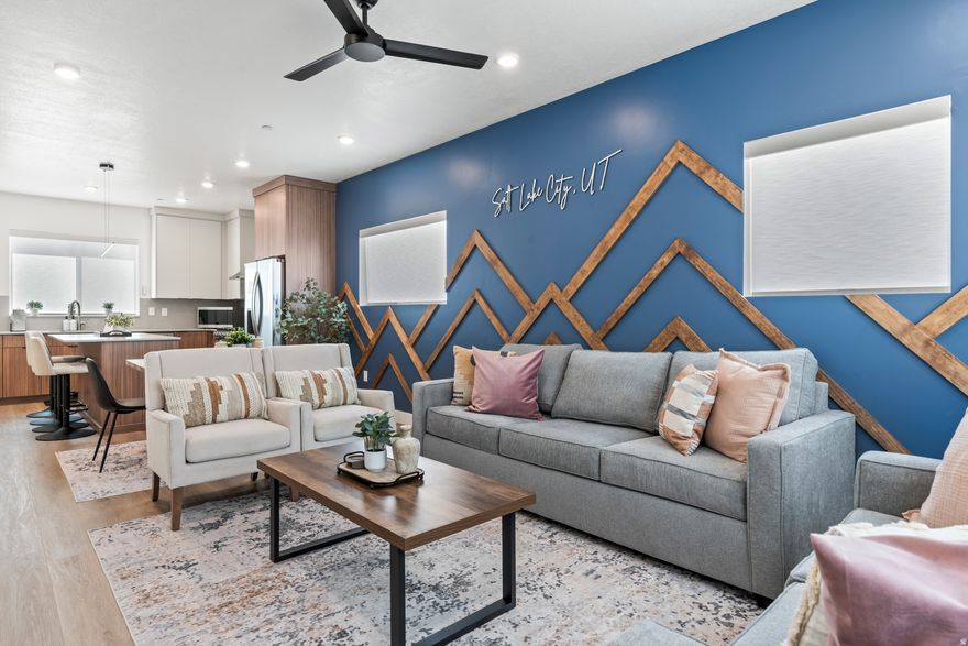 2023 Build Townhouse with luxury features, ZONED in RARE NIGHTLY RENTAL APPROVED ZONE (MU-5) and No Restrictions from HOA. Strong performer (meeting 1% rule), with earning data (attached) Turn-key ready, for those who wish to buy furnishings at a solid discount on separate bill of sale. Top Ranked SLC STR Management in place and can continue, if desired.  Rare two car garage (EV), hot tub, tankless water heater/softener, Euro soft-close cabinets, large island, LVP, High end water filtration system, and much more. Close to all downtown offers]  Airdreamvacationrentals.com