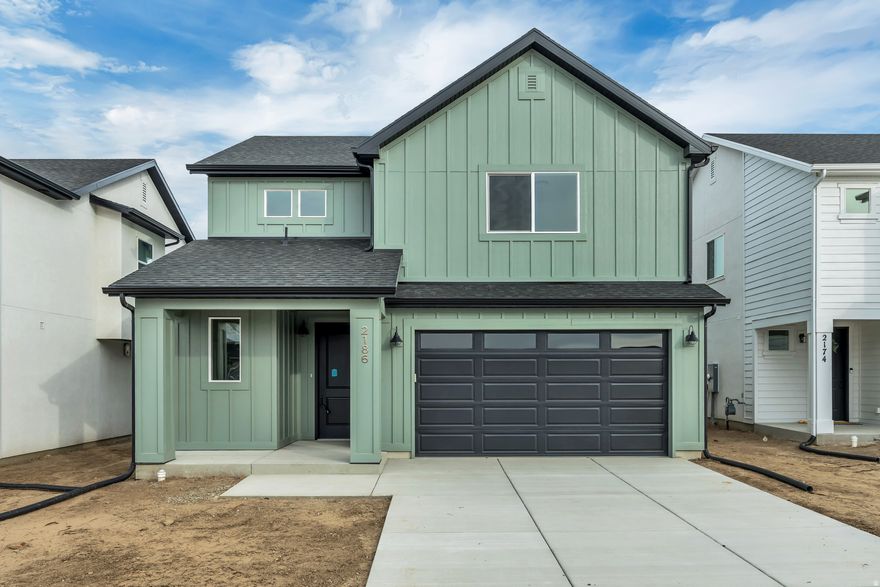 Checks all the boxes! A cozy and modern place to call home! This ELM plan is complete with 9' ceilings, gas range, soft water pre-plumb, extended patio, and additional storage room upstairs. Move-In Ready: NOW! Community features pickleball courts, dog park, and tot lot playground.