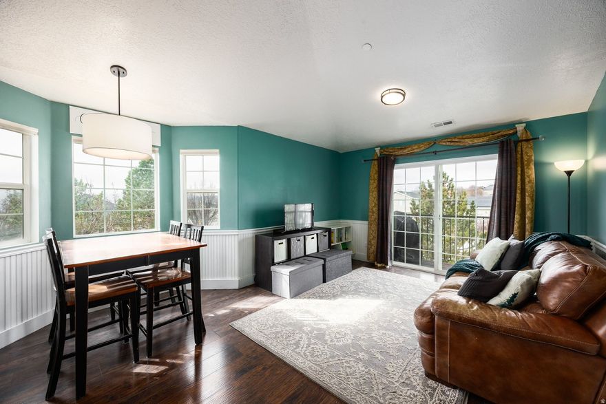 This well-maintained top floor condo is a fantastic opportunity for homeowners or investors seeking a low-maintenance property in a high-demand area. This move-in ready 3-bedroom, 2-bath condo is located on the third floor and offers south-facing views of the Utah Valley. Fresh interior paint and a brand-new HVAC system provide comfort, efficiency, and peace of mind for the next owner. The sellers will be leaving all appliances, including the laundry units, offering added value and fewer immediate expenses post closing. Truly a low cost move in with easy maintenance! The location is hard to beat - just minutes from Walmart and Costco, within walking distance of two elementary schools offering Spanish and Chinese immersion programs, and surrounded by seven nearby parks, all easily accessible on foot. The HOA pool, clubhouse, park and picnic areas round out the family fun.