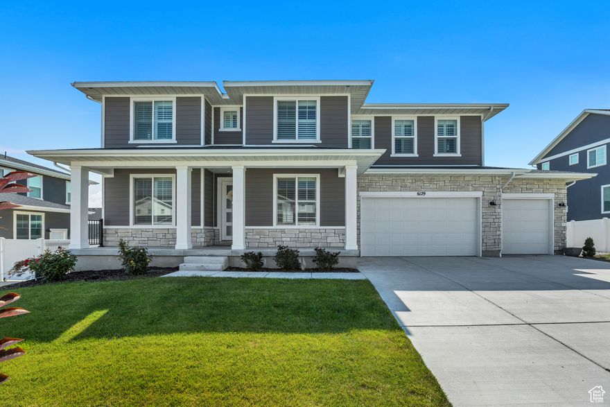 Welcome to your dream home in the heart of West Jordan! Perfectly situated near shopping, dining, entertainment, and just minutes from freeway access, this home is ideal for both commuters and those who work from home. Nestled in a highly sought-after neighborhood, it offers the perfect blend of convenience and comfort. Step inside and you'll be greeted by a bright, open floor plan filled with natural light streaming through large windows. The spacious kitchen is a chef's delight, featuring a walk-in pantry, upgraded cabinets, quartz countertops, and high-end appliances-all designed for both function and style. Whether you're hosting friends or enjoying a quiet evening with family, the open-concept layout is perfect for entertaining and everyday living. Upstairs, you'll find a versatile loft and generously sized bedrooms. The luxurious owner's suite is a true retreat, complete with double sinks, a relaxing soaking tub, a separate shower, and an expansive walk-in closet. Outside, enjoy a beautifully landscaped and fully fenced yard, ideal for gatherings, pets, or play. The oversized garage and RV parking provide plenty of space for all your vehicles, toys, and storage needs. Built with energy efficiency in mind and loaded with upgrades, this home combines modern design with smart living. Don't miss the chance to make this stunning home yours-schedule your private showing today! Square footage figures are provided as a courtesy estimate only and were obtained from county records.  Buyer is advised to obtain an independent measurement.
