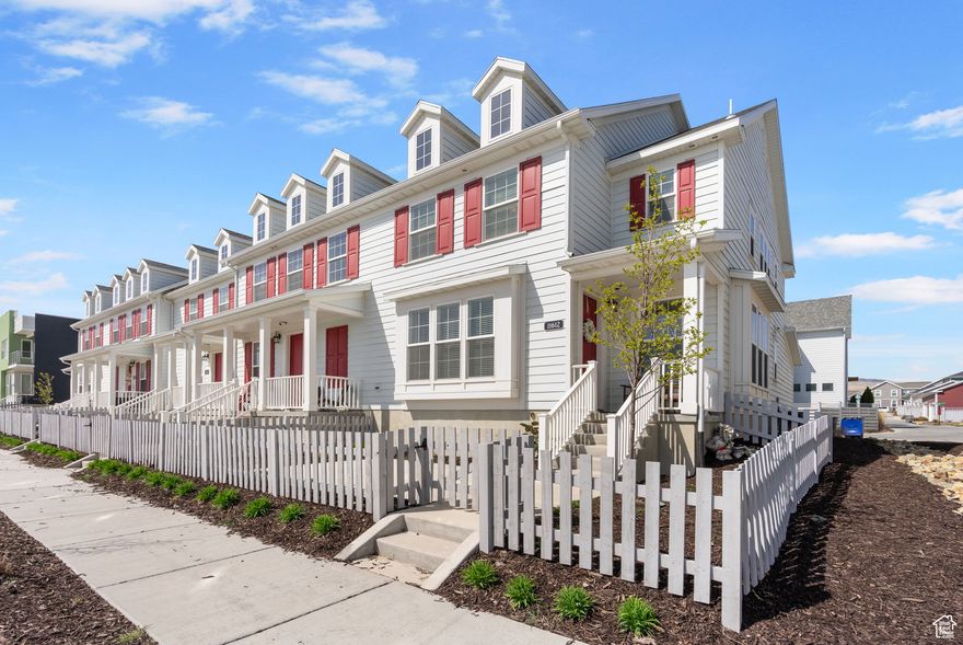 This beautifully designed end-unit townhome in the heart of Daybreak offers the perfect blend of modern living, natural light, and incredible access to world-class amenities. Featuring 3 spacious bedrooms, 2.5 bathrooms, and an open-concept floorplan, this home boasts an abundance of windows that fill the space with natural light. As an end unit, enjoy extra privacy and sweeping unobstructed views of the Wasatch Mountains. The main floor living space is ideal for both everyday living and entertaining, with a bright, modern & airy layout. The attached 2-car garage provides plenty of storage and convenience. Whether you're a first-time buyer, Investor, busy professional, or looking for low-maintenance living with high-quality finishes, this home checks every box. Perfect rental unit for investors with rental history. Check out Daybreakutah.com to see the world class amenities, restaurants and lifestyle you will have access to when you buy this home!