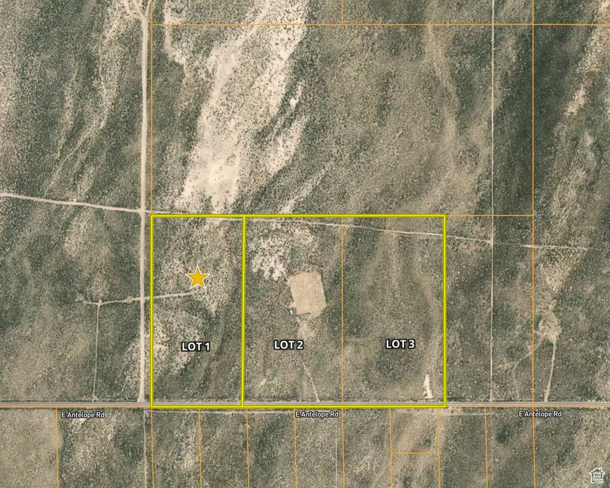 This 20 Acre Lot is part of a larger 60 acre parcel that is being sold as 60 acres or 3 separate lots at 20 acres each.