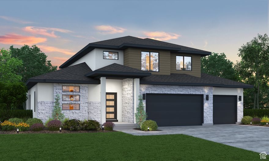 This home will make you say WOW!  Experience the charm of this new Maple floor plan located at the border of Lehi/Saratoga Springs. North Lake Meadows is a new subdivision. Enjoy Nautica Boat Club, Talons Cove Golf Course, and Israel Canyon Trailhead. Shopping like Costco, restaurants, shopping and a park are just minutes away. This home boasts a walk- out basement and covered deck and patio.  Spacious & stunning kitchen with abundant cabinet space, double ovens and gas cooktop. The luxurious primary bedroom with private laundry is on the main floor. Indulge in the primary bathroom's amenities like a large shower with full euro shower door and soaker tub. The great room is perfect for entertaining with a fireplace and modern metal railing at the grand staircase. Utilize the home office for remote work. Upgraded cabinets, quartz counter tops, tile backsplash, upgraded flooring is all included, making this a not-to-be-missed opportunity. Sq feet per builder specs. Ask about our current incentive for closing costs or rate buy-downs. Home is flooring stage. This price includes all the upgrades.  Home is at paint stage. Ask Agent about current incentives.