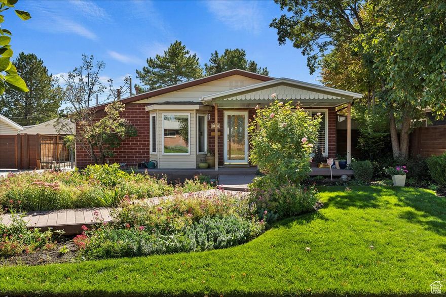 Incredibly charming and wonderfully updated property available now on lovely, quiet NW Salt Lake City street. Combining modern updates with timeless charm, this property features hardwood floors, an updated kitchen with stainless steel appliances and a gas-powered stove as well as two updated and upgraded bathrooms. One of the most striking features of the home is the "She-Shed" located in the back of the house next to the garage. This nearly 200-square foot private space is ready to be used as an office, craft room, small business space, or workout room. Enjoy quiet and peaceful days from the serenity and shade of the fully landscaped and professionally designed front and backyard. Ample storage throughout the property including a large, detached two-car garage a unique feature of the home. Square footage figures are provided as a courtesy estimate only and were obtained from Tax Records.  Buyer is advised to obtain an independent measurement.