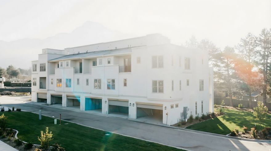 This brand new luxury townhome gated community is nestled in the heart of Holladay below majestic Mount Olympus. First phase will be move-in ready by the end of March 2026. Conveniently located near ski resorts and within walking distance to shopping, restaurants, and parks with easy access to I-15 making commuting a breeze. Designed to offer comfortable and modern living, this community is a perfect place to call home. Features include a year round heated spa, solid hardwood custom cabinetry, 10' ceilings and rooftop decks with privacy walls on every townhome! Enjoy maintentance free living with landscaping and snow removal taken care of! Expected completion and move in ready by January 2026.Seller is offering preferred lender incentives!! Other floor plans available